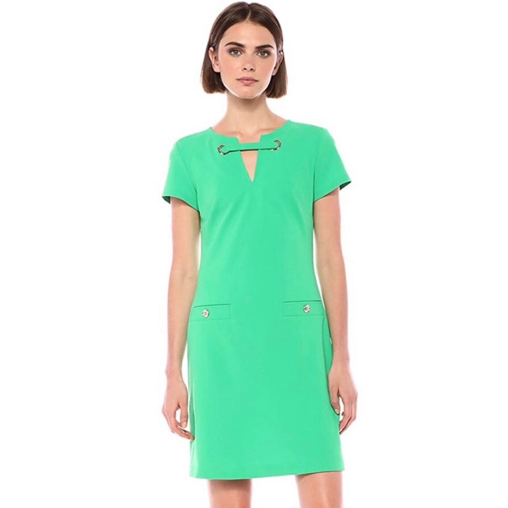 Tommy Hilfiger
Scuba Crepe Sheath Green Dress